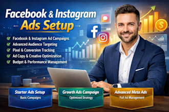 setup facebook ads campaign instagram ads fb advertising meta ads campaign