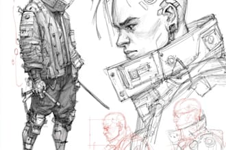create of your character, sci fi fantasy, cyberpunk
