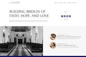 design author website, church website, christian, ministry and donation website
