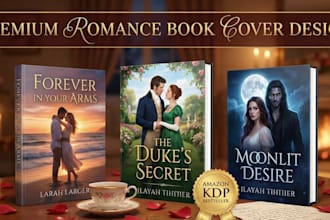 design premium book cover and kindle ebook cover