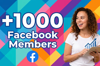 grow up 1000 facebook members fast