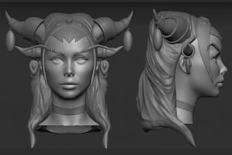 design custom 3d character models for 3d printing in stl format 3d model