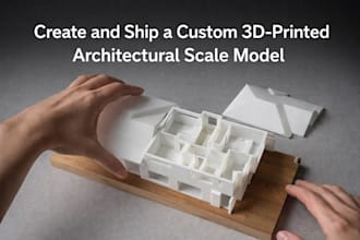 create and ship a custom 3d printed architectural scale model