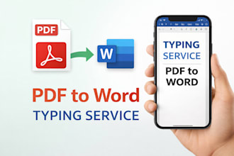 type PDF or image into editable word file