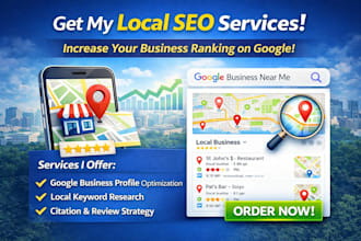 do local SEO to improve your business google maps and local search rankings