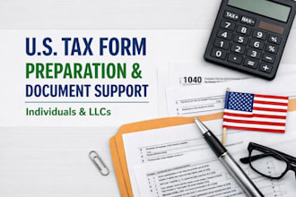 help prepare and organize US tax forms for individuals and llcs