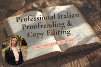 do professional italian proofreading and copyediting