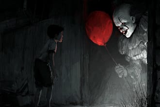 draw a horror illustration