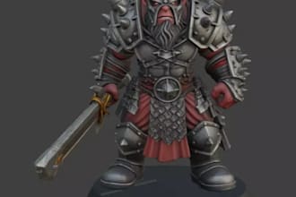 sculpt 3d miniature figure, wargaming character, fantasy model, zbrush, blender
