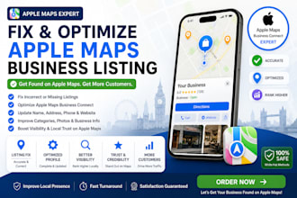 create apple maps fix apple maps listing optimize apple maps business connect