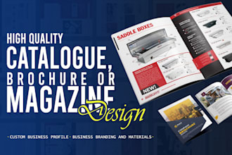 design or redesign brochure, product catalog and magazine catalogue
