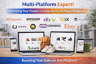 upload and optimize products on shopify amazon and woocommerce