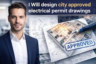 design city approved electrical permit drawings