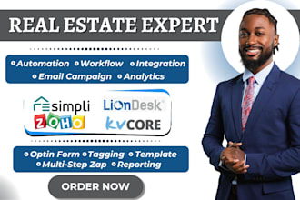 setup lion desk resimli keller williams automation kvcore zoho real estate