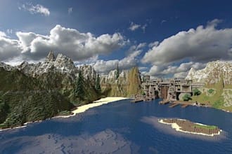 create a custom minecraft survival world with worldpainter