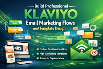 build professional klaviyo email marketing flows and template design