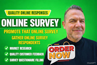 promote online survey to 5000 real active audience   to fill online survey poll