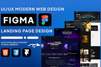 design figma website, figma landing page design