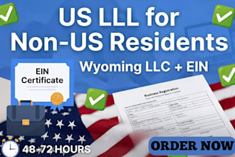 do USA llc registration, llc formation, ein number for US and non residents