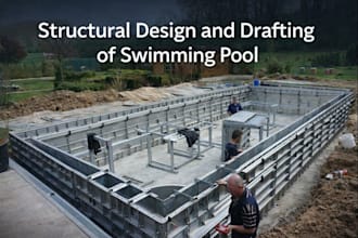 provide structural design and drafting of swimming pool