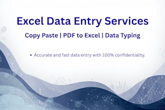 do accurate PDF to excel data entry manually