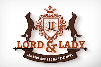 design a unique luxury dog or pet logo with branding style