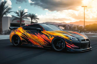 design awesome car wrap, van wrap any vehicle wrap