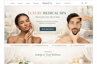 design medical spa website medical website healthcare website, botox website