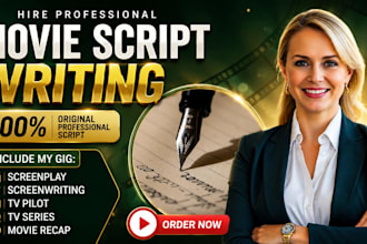 write christian movie script film script tv series screenplay comedy script