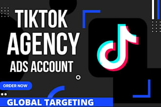 set up a verified tiktok agency ads account and ads manager for you