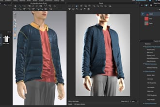 create realistic 3d clothing mesh for second life with texture dae obj fbx model