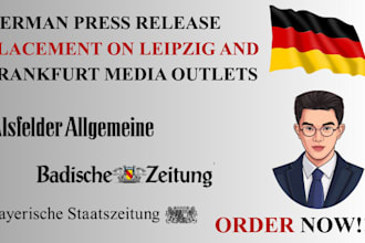 german press release placement in leipzig and frankfurt media outlets