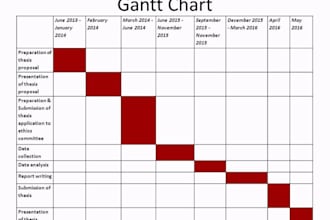 make excel dashboards, gantt charts, trackers and data visualization reports