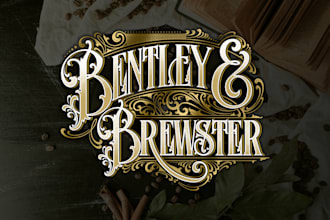 create hand lettering vintage victorian design