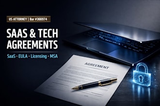 draft rock solid saas agreements, tech contracts and software licensing