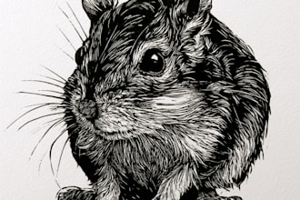 create awesome linocut illustration for your brand
