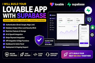 build a lovable app with supabase authentication database and ai integration