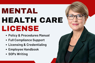 create policy and procedure for carf accreditation, mental health, licensing