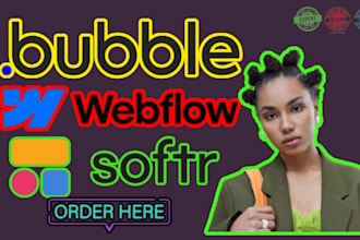design develop webflow website webflow expert bubble expert