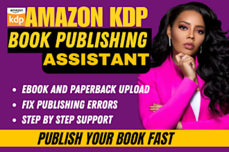 publish and upload your book on amazon KDP amazon kindle ebook and paperback