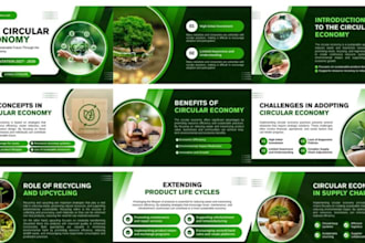 create academic slide powerpoint, pitch deck, presentation for students
