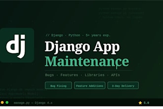 maintain a django app