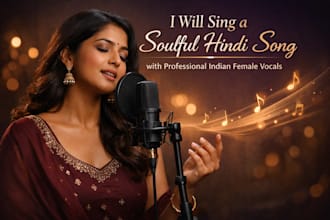 sing and compose soulful hindi song as female vocalist and songwriter