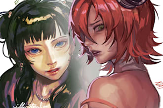 digital illustration custom fanarts
