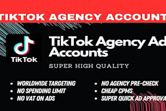 create tiktok ad agancy account,tiktok agency account category