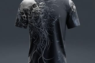 craft striking dark art and affliction style tshirt designs