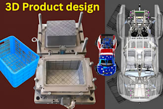 create plastic injection molds, dfm moldflow analysis and 3d product design