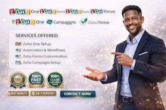 setup and customize zoho one automations zoho forms zoho campaigns zoho thrive