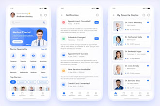 develop an online doctor consultation app for ios or android