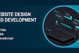 design website with html css and js